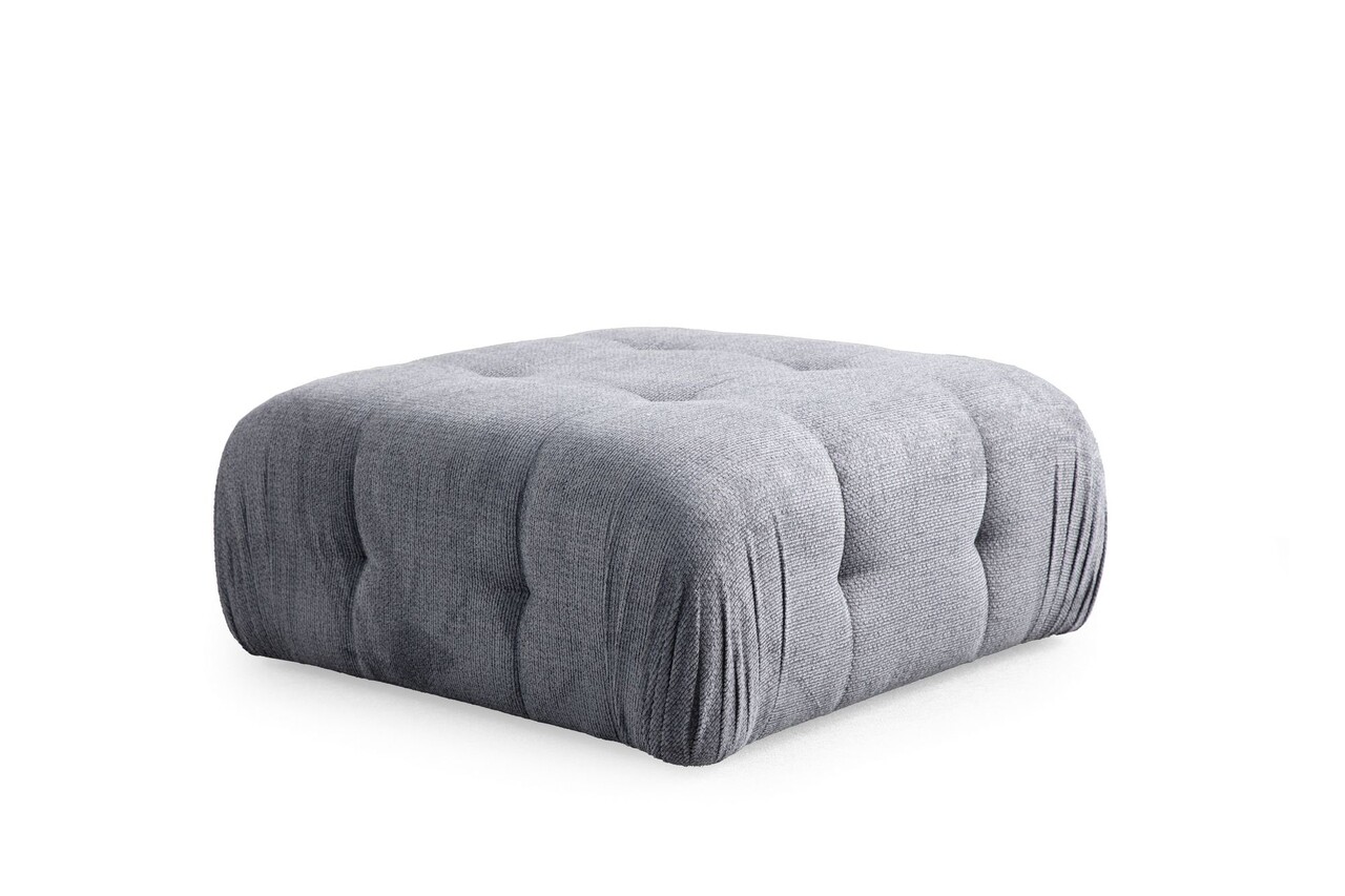 Taburet, Atelier del Sofa, 560ARE4149, Lemn de fag / PAL, Gri - imagine 3